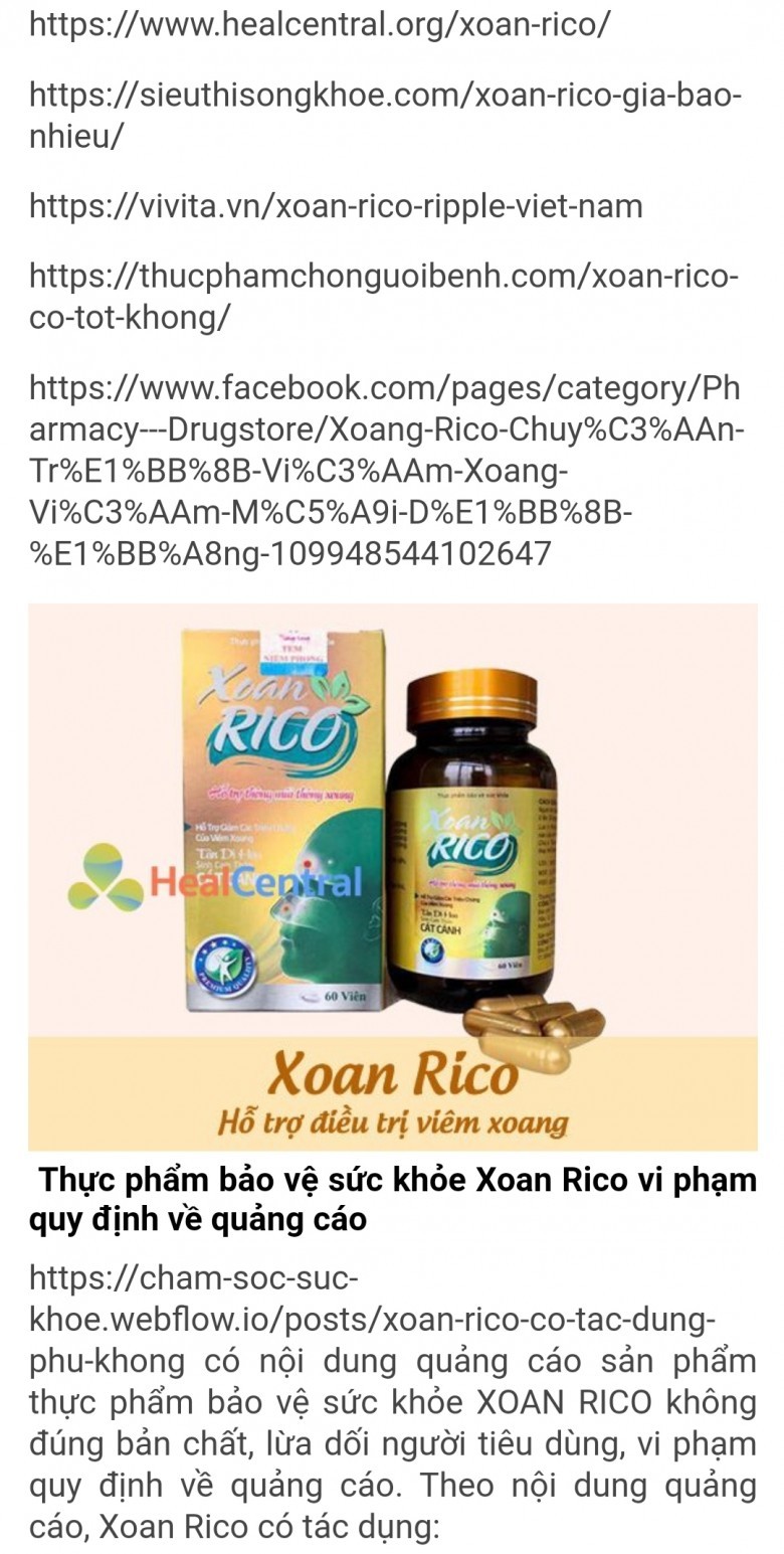 Theo đó, trong thời gian qua trên các website