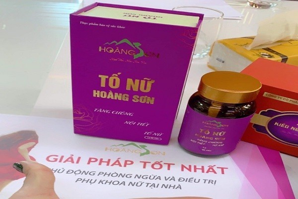Thực phẩm chức năng “Tố nữ Hoàng Sơn” được quảng cáo có chức năng điều trị như thuốc chữa bệnh