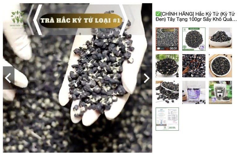 Mua hắc kỳ tử: [CHÍNH HÃNG] Hắc Kỷ Tử (Kỳ Tử Đen) Tây Tạng 100gr Sấy Khô Quả To Sáng Mắt Đẹp Da Chống Lão Hóa Thảo Mộc Shop