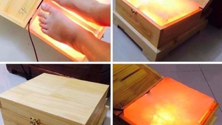 Dùng đèn sưởi đá muối Himalaya bị hoại tử chân