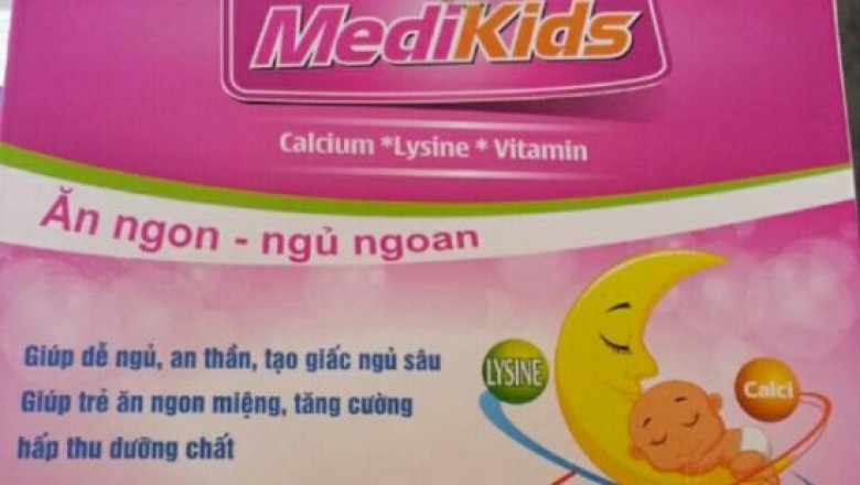 Thu hồi lô thực phẩm bổ sung, ăn ngon, ngủ ngon  Medikids cho trẻ em
