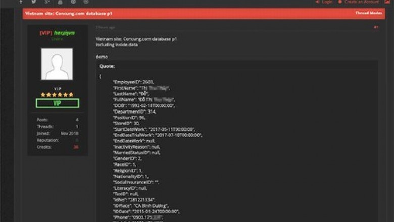 Hacker lại tuyên bố có dữ liệu của FPT Shop và Con Cưng