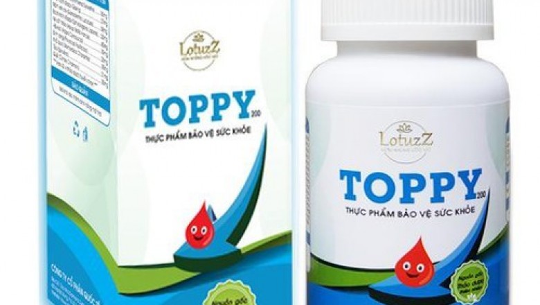 Sản phẩm Thảo dược Toppy không đúng với tiêu chuẩn công bố nên bị dừng sản xuất, lưu hành 