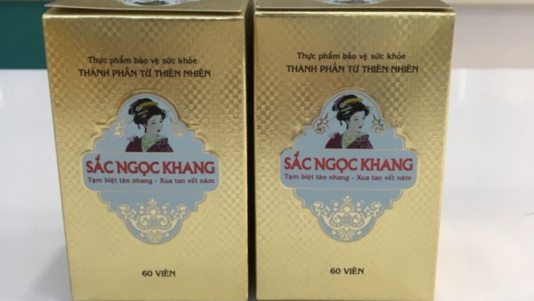 Thực phẩm bảo vệ sức khỏe Sắc Ngọc Khang bị yêu cầu dừng sản xuất