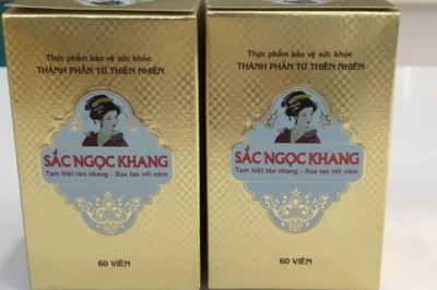 Thực phẩm bảo vệ sức khỏe Sắc Ngọc Khang bị yêu cầu dừng sản xuất