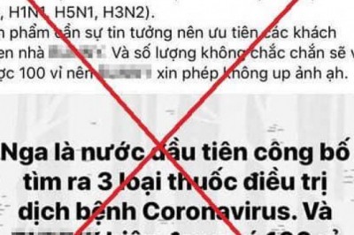 Tung tin giả về thuốc kháng virus corona, 8x bán hàng online bị xử phạt