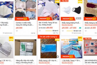 26.400 sản phẩm khẩu trang y tế, nước sát khuẩn vi phạm trên sàn thương mại điện tử bị gỡ bỏ vì lợi dụng COVID-19