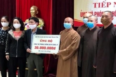 Phật giáo Hà Tĩnh chung tay chống dịch Covid-19