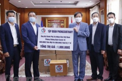 Một tập đoàn của Lào ủng hộ quỹ phòng chống dịch Việt Nam 1 triệu USD