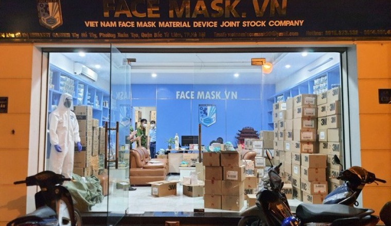 Hà Nội: Phát hiện 20.000 khẩu trang nghi làm giả chuẩn bị cung cấp cho một số bệnh viện