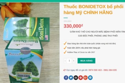Vén màn chiêu thổi phồng công dụng sản phẩm BoniDetox là ‘thuốc chữa bệnh’, lừa dối người dùng?