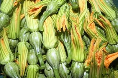 Hoa bí đỏ, bông bí ngô món ăn ngon, thuốc bổ từ hoa bí