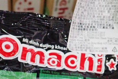 Đài Loan nói mì ăn liền Omachi nhập từ Việt Nam có chất cấm, tiêu hủy lô hàng 1.440kg