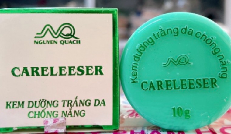 Thu hồi toàn quốc Kem Nguyễn Quách CARELEESER Trắng Da Chống Nắng 10g