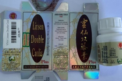 Phát hiện sản phẩm Linsen Double Caulis không rõ xuất xứ, trộn trái phép tân dược