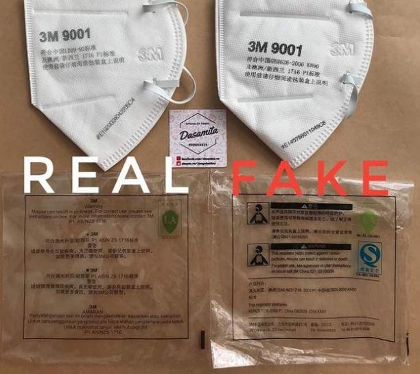 Bao bì của hàng thật và hàng giả hoàn toàn khác nhau