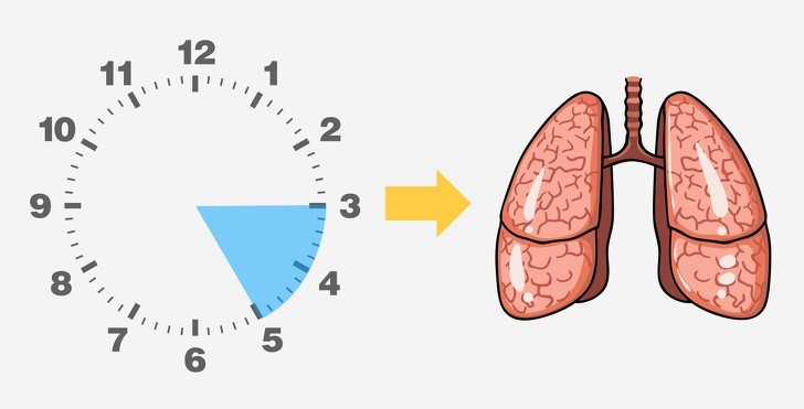 Tỉnh giấc vào 3h-5h: Vấn đề về phổi