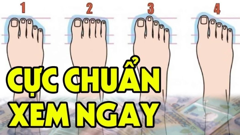 4. Ngón chân đều, móng chân sáng và gọn gàng