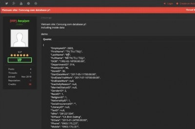 Hacker lại tuyên bố có dữ liệu của FPT Shop và Con Cưng
