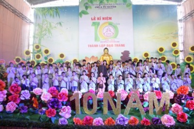 Đạo tràng Thanh niên Thái Bình: Phật tử chùa Từ Xuyên tròn 10 tuổi