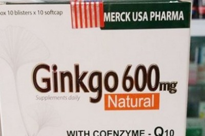 Thu hồi sản phẩm thực phẩm bảo vệ sức khỏe Ginkgo 600