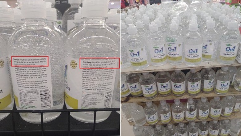 Gel rửa tay khô On1 không sát được khuẩn nhưng vẫn quảng cáo bán ầm ầm