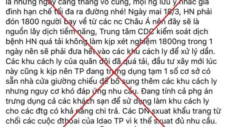 Bị phạt vì tung tin 'dự họp khẩn với Chủ tịch Hà Nội'
