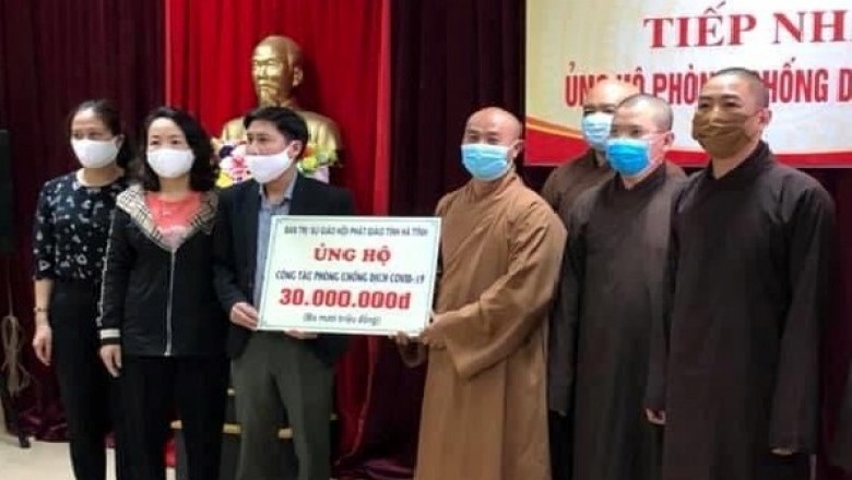 Phật giáo Hà Tĩnh chung tay chống dịch Covid-19
