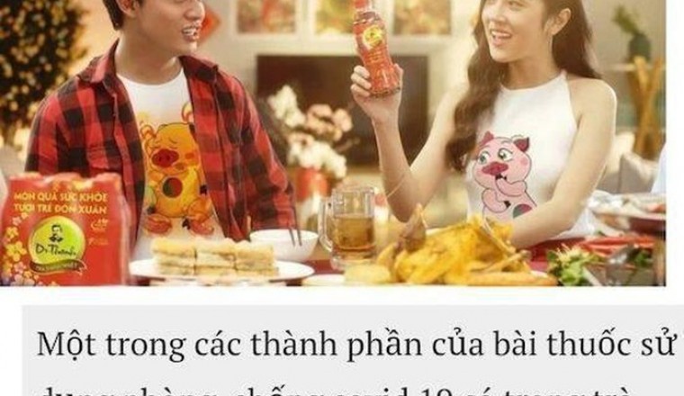 Quảng cáo trà thảo mộc Dr. Thanh ngừa Covid-19: 'Gây nhầm lẫn, khiến người dân lơ là phòng dịch'