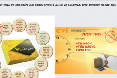 Cảnh bảo lừa đảo Kinh doanh đa cấp không giấy phép liên quan tới sản phẩm Multi Juice và Lucenta