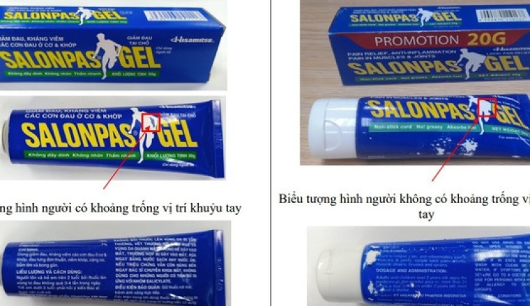 Cục quản lý Dược cảnh báo về thuốc Salonpas Gel giả