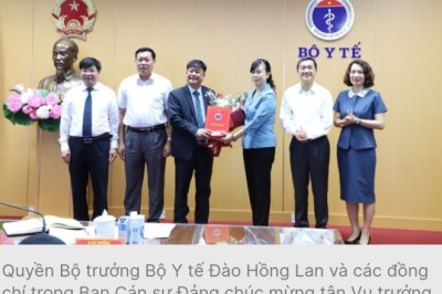 Quyền Bộ trưởng Bộ Y tế điều động, bổ nhiệm nhân sự mới