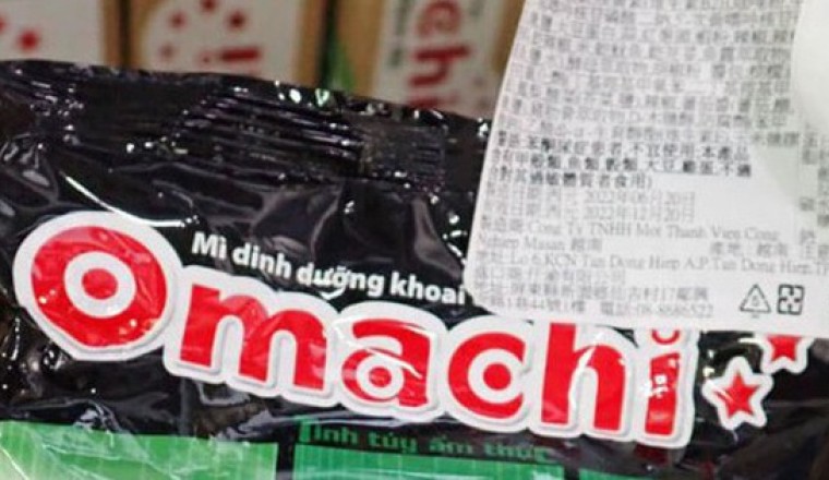 Đài Loan nói mì ăn liền Omachi nhập từ Việt Nam có chất cấm, tiêu hủy lô hàng 1.440kg