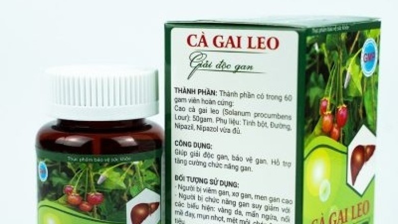 Thực phẩm bảo vệ sức khỏe Cà gai leo giải độc gan MB vi phạm Luật Quảng cáo