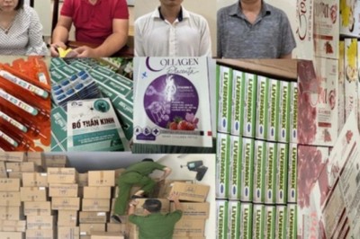 Tạm giữ hình sự nhóm sản xuất, buôn bán thực phẩm chức năng giả, kém chất lượng