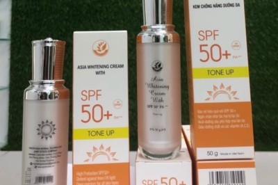 Đình chỉ, thu hồi toàn quốc kem chống nắng Asia Whitening Cream With kém chất lượng