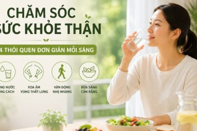 4 thói quen đơn giản mỗi sáng giúp chăm sóc sức khỏe thận