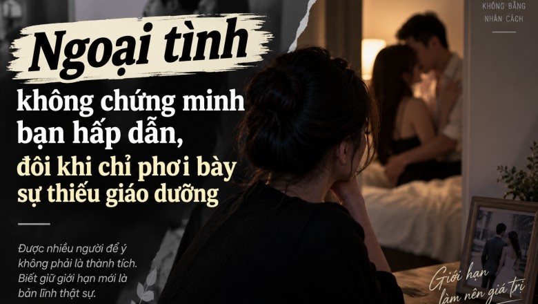 Người có giáo dưỡng không lấy chuyện “ăn vụng” làm chiến tích